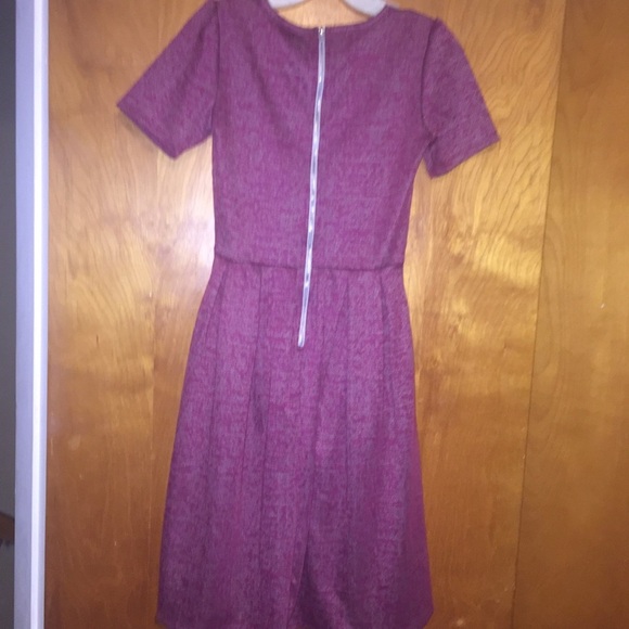 Lularoe burgundy Amelia dress size xs extra small - Picture 2 of 4